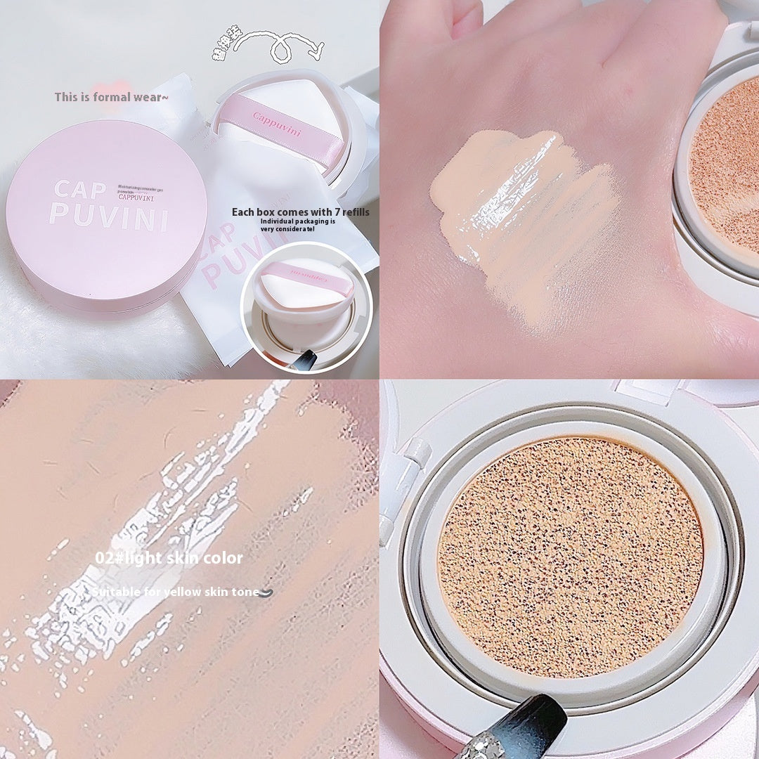Cappuvini Moisturizing Concealer Makeup Air Cushion Concealer Matte Nude Color Makeup Girlish Style Student Domestic Goods