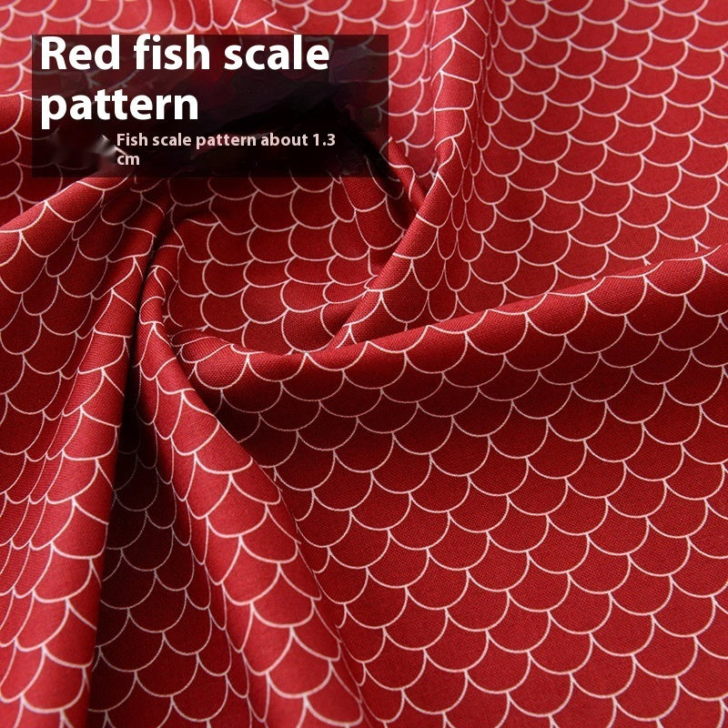 Christmas Fabric Creative Fabric Cotton Handicraft DIY Material Cotton Doll Cartoon Clothes For The Elderly