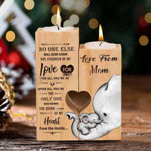 Full Lacquer Heart-shaped Candlestick Creative Wooden Ornaments Silk Screen Couple Gifts For Christmas