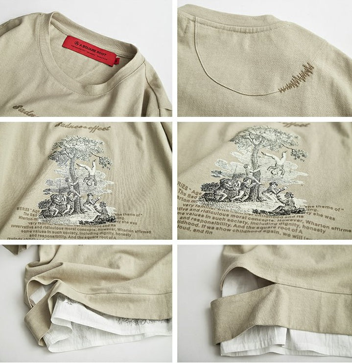 Man Yinshan Tide brand loose T-shirt