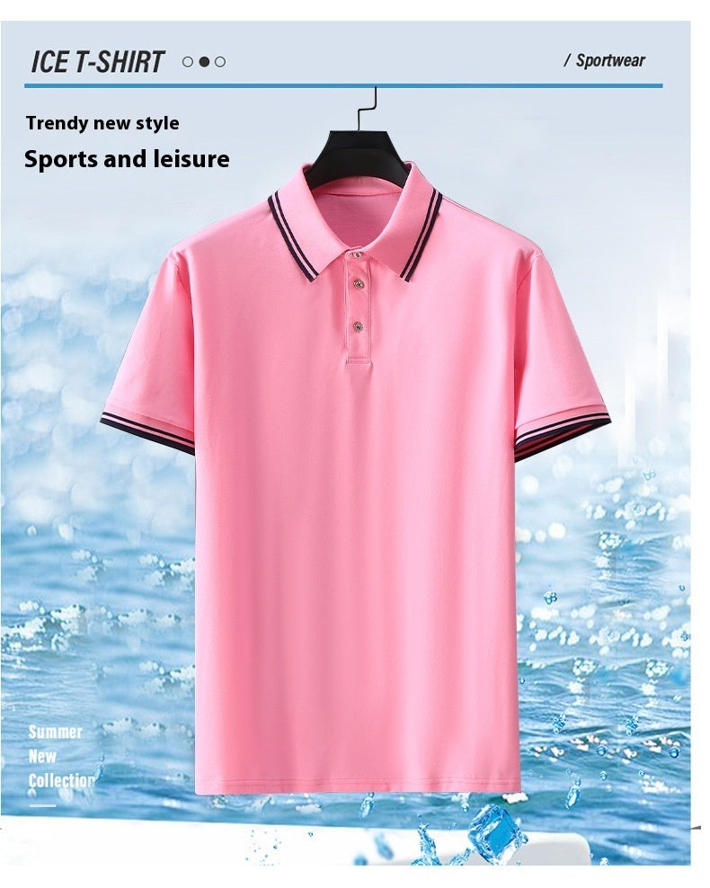 Loose Casual Short-sleeved T-shirt Plus-sized Plus-sized Base Shirt Fat Man