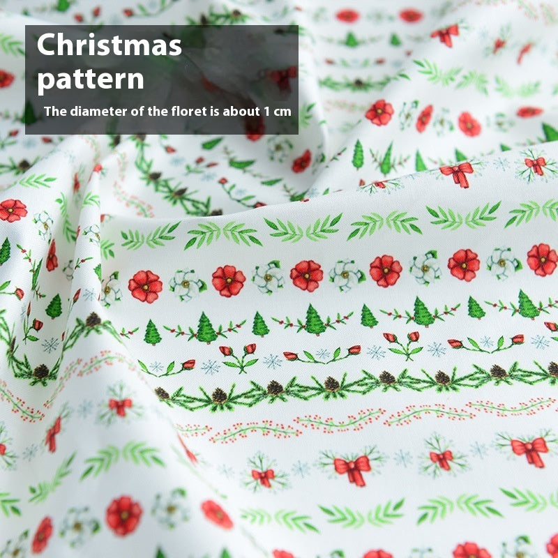 Christmas Fabric Creative Fabric Cotton Handicraft DIY Material Cotton Doll Cartoon Clothes For The Elderly