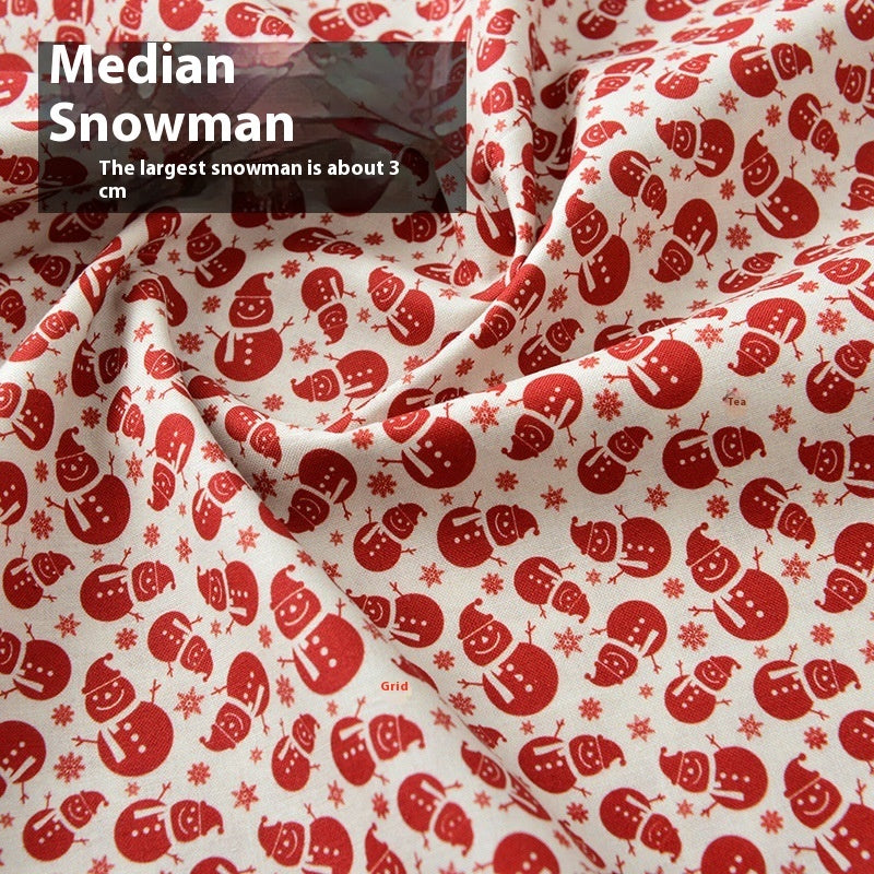 Christmas Fabric Creative Fabric Cotton Handicraft DIY Material Cotton Doll Cartoon Clothes For The Elderly