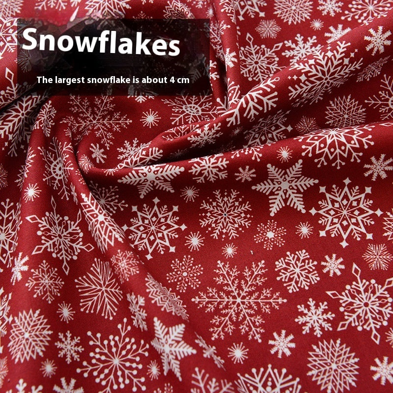 Christmas Fabric Creative Fabric Cotton Handicraft DIY Material Cotton Doll Cartoon Clothes For The Elderly