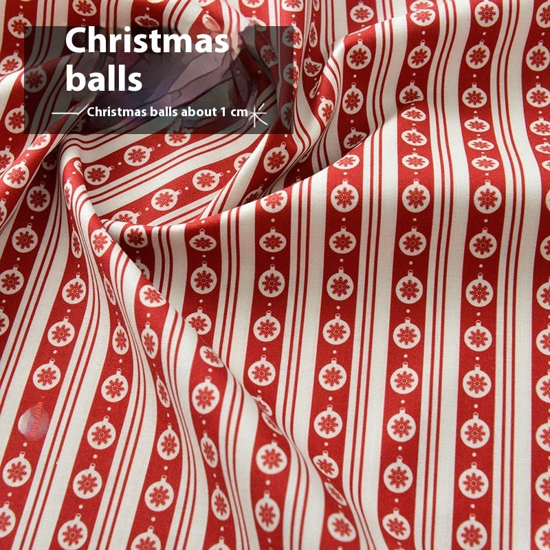 Christmas Fabric Creative Fabric Cotton Handicraft DIY Material Cotton Doll Cartoon Clothes For The Elderly