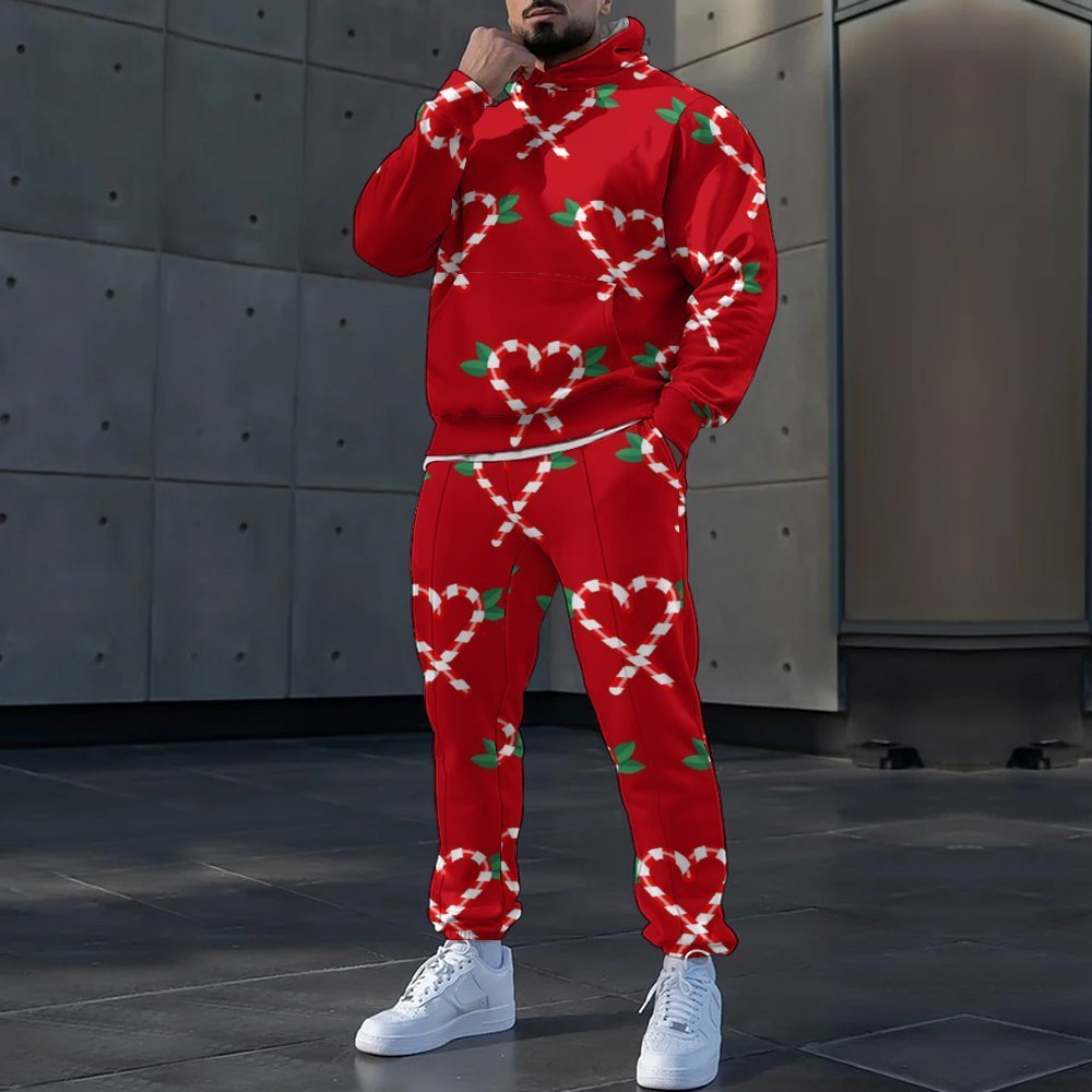 Trendy Clothes Christmas Casual Loose Hat Style Men's Suit