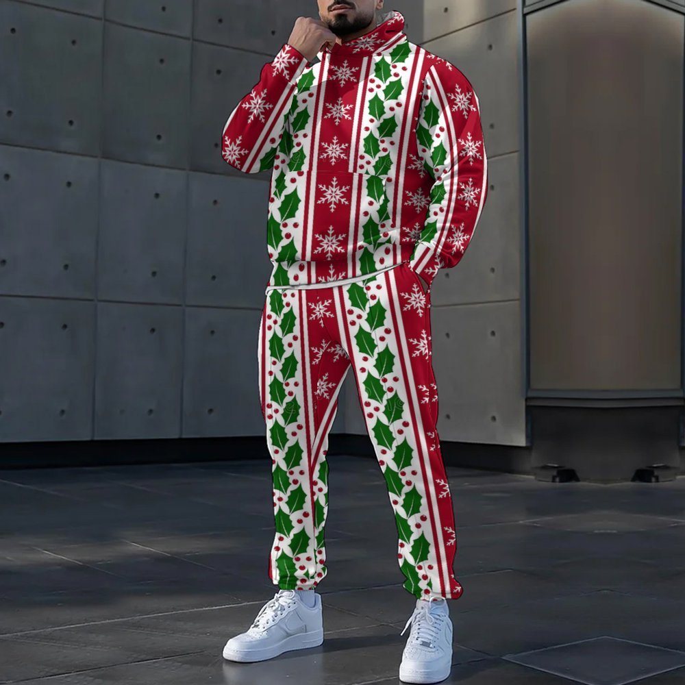 Trendy Clothes Christmas Casual Loose Hat Style Men's Suit