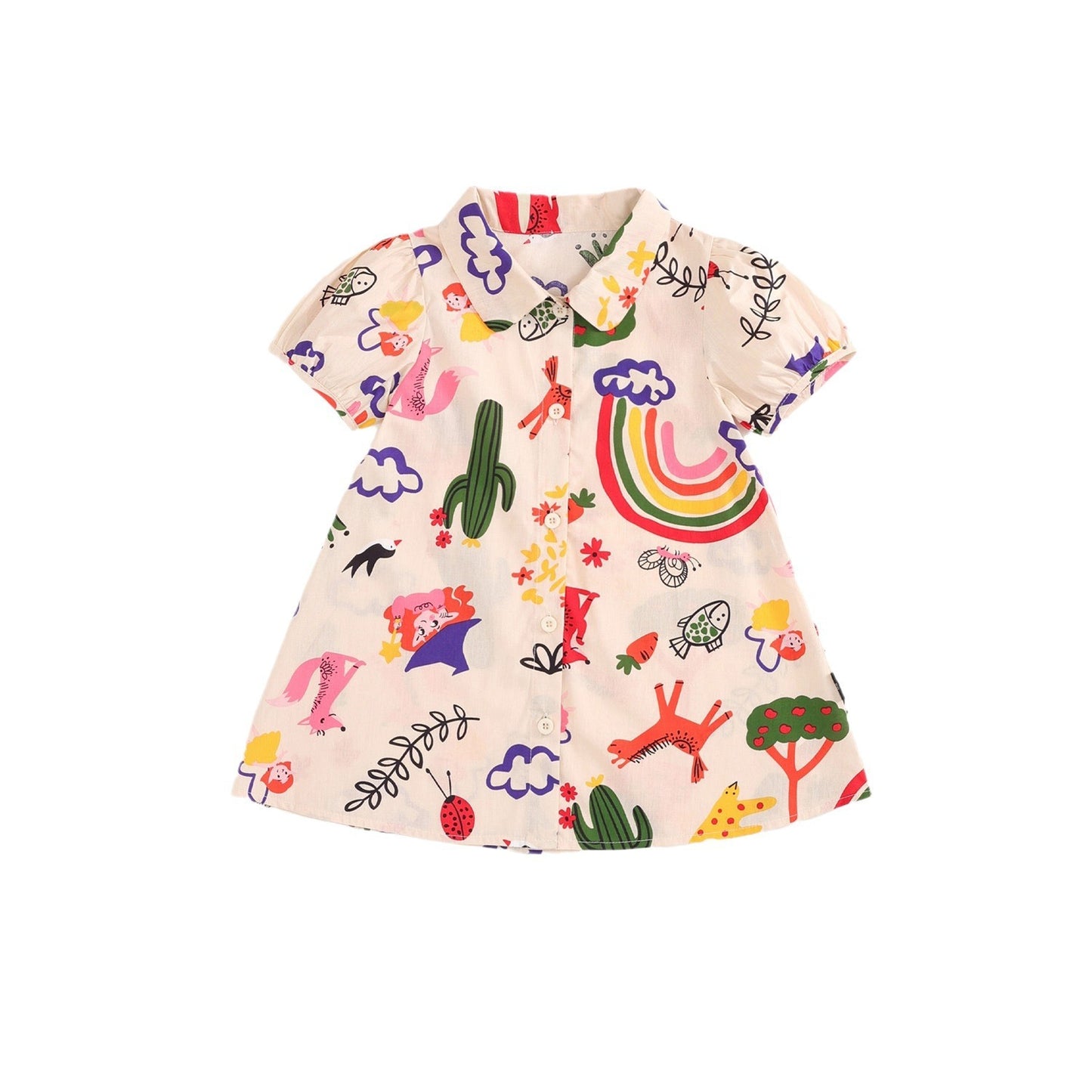 Children Korean Style Cotton Lapel Children Shirt