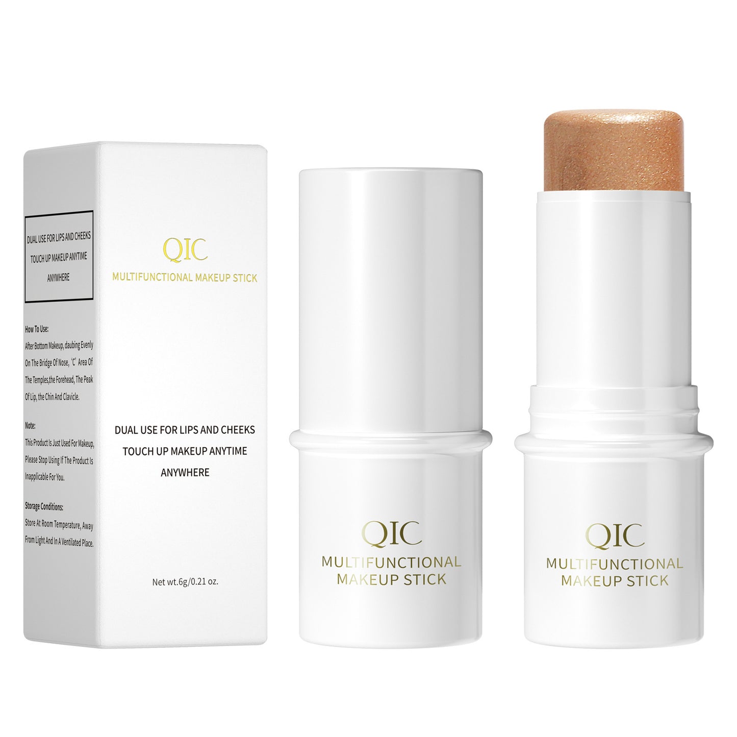 Multifunctional Makeup Swab Highlight Contour Stick