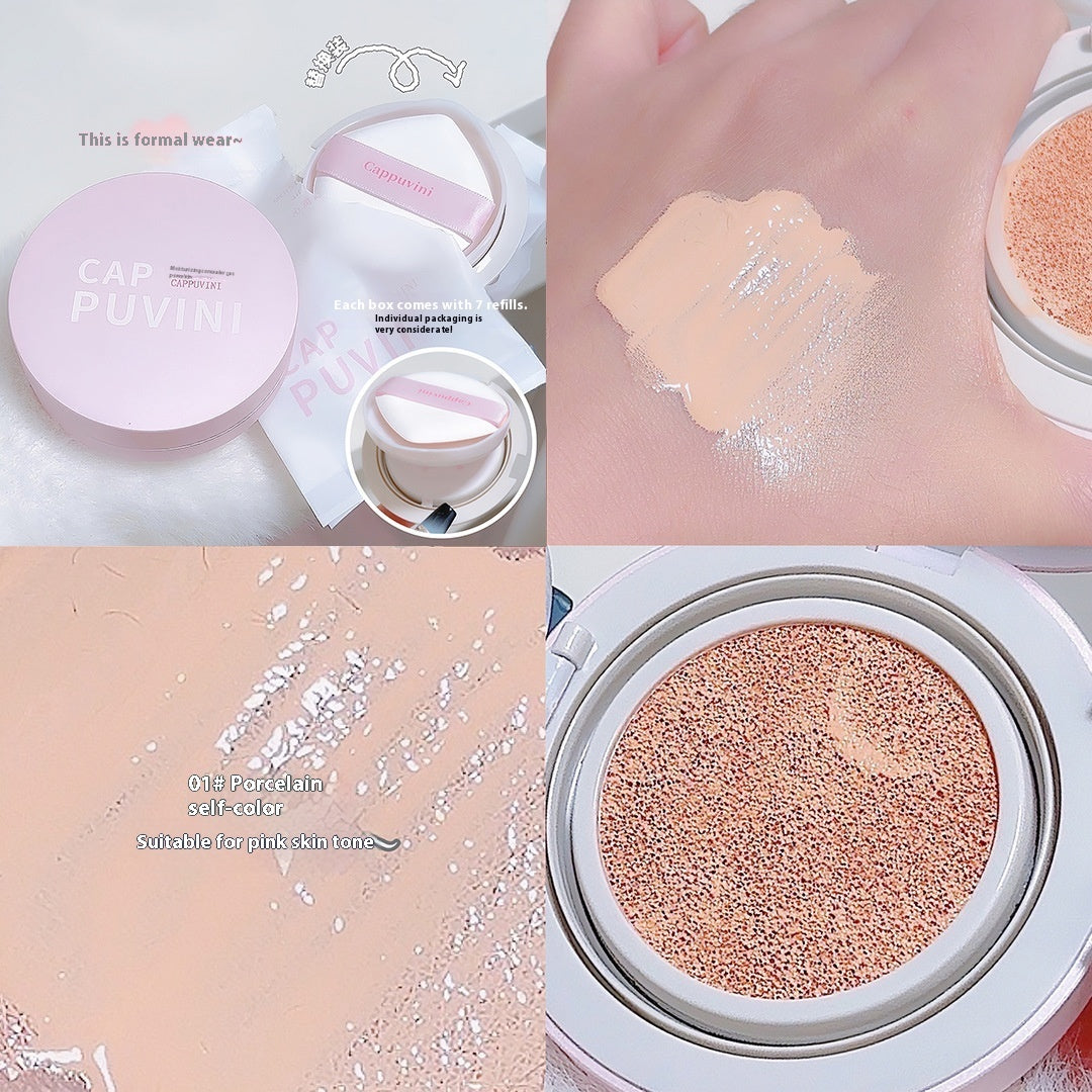 Cappuvini Moisturizing Concealer Makeup Air Cushion Concealer Matte Nude Color Makeup Girlish Style Student Domestic Goods