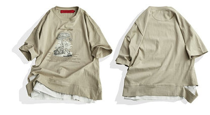 Man Yinshan Tide brand loose T-shirt