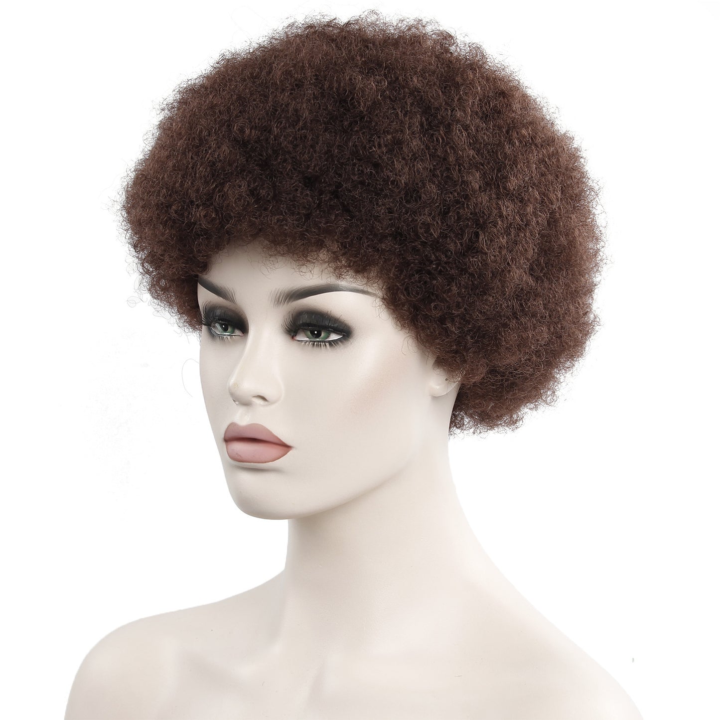 African Curly Hair 6 Inch Short Exploded Headgear