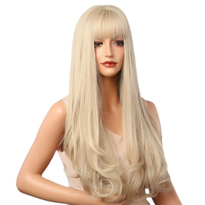 Gradient Machine-made Chemical Fiber Wigs Headgear