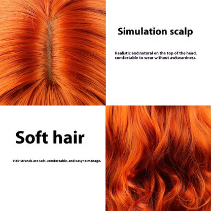 Women's Big Fashion Wavy Bangs Synthetic Wigs