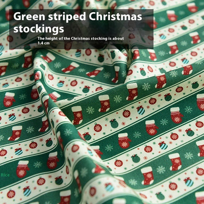 Christmas Fabric Creative Fabric Cotton Handicraft DIY Material Cotton Doll Cartoon Clothes For The Elderly