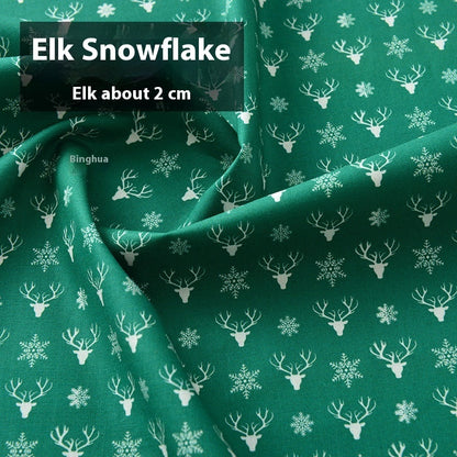 Christmas Fabric Creative Fabric Cotton Handicraft DIY Material Cotton Doll Cartoon Clothes For The Elderly