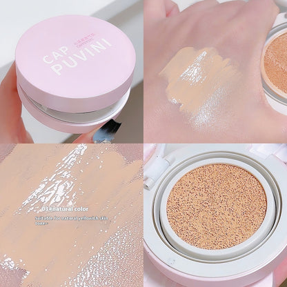 Cappuvini Moisturizing Concealer Makeup Air Cushion Concealer Matte Nude Color Makeup Girlish Style Student Domestic Goods