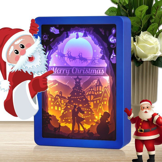 Best Holiday Gifts Christmas Design Paper Photo Picture Frame With Led Light