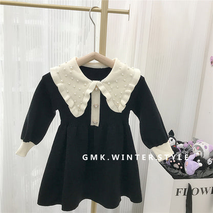 Children Knitted Sweater Dress Children
