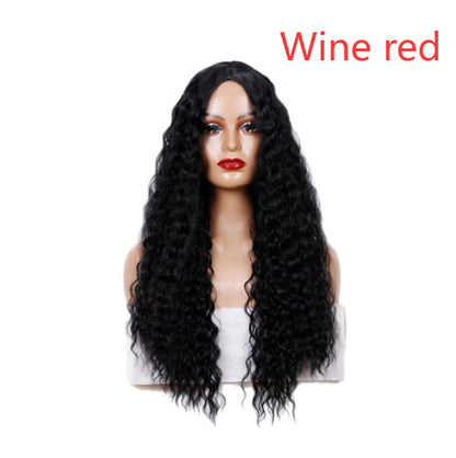 Medium Long Curly Hair Wave Synthetic Wigs