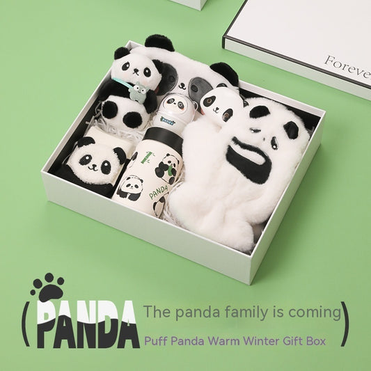 Panda Peripheral Gifts Girlfriends Birthday Elements Practical Winter Warm New Years's Banquet Hand Box Christmas