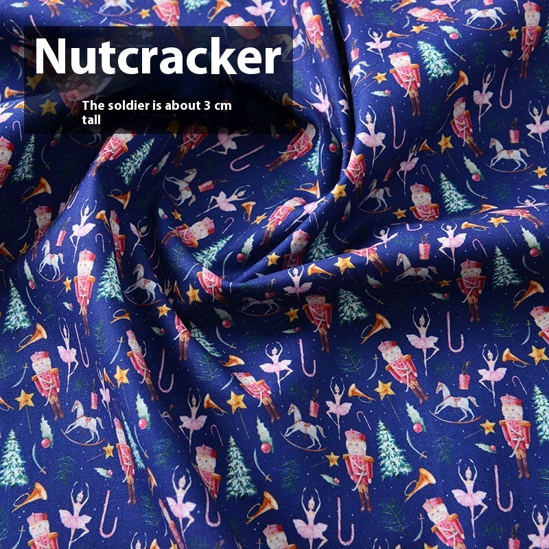 Christmas Fabric Creative Fabric Cotton Handicraft DIY Material Cotton Doll Cartoon Clothes For The Elderly