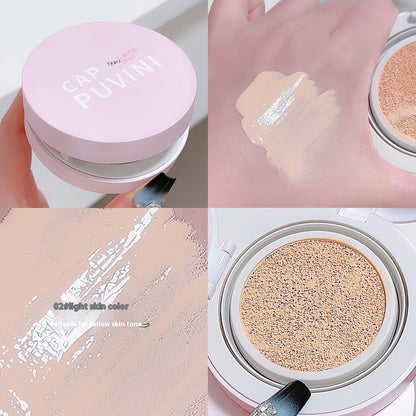 Cappuvini Moisturizing Concealer Makeup Air Cushion Concealer Matte Nude Color Makeup Girlish Style Student Domestic Goods