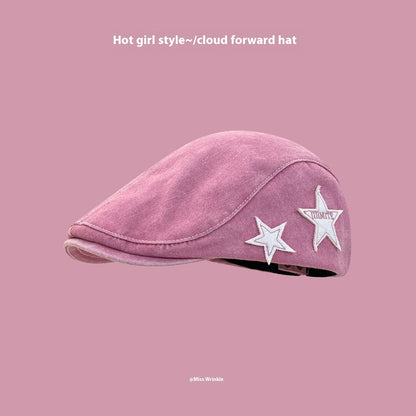 Hot Girl Merican Retro Denim Advance Hats Women