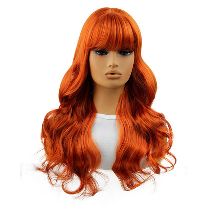 Women's Big Fashion Wavy Bangs Synthetic Wigs
