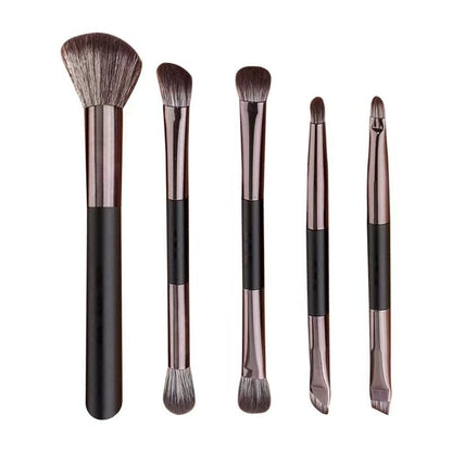 Makeup With Mirror Multifunctional Makeup Brush Suit